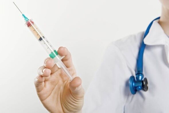 Injections to treat prostatitis